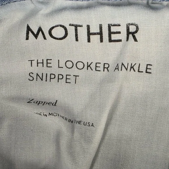 Mother Jeans Womens Size 25 The Looker Ankle Snippet Zapped Ligh Wash Blue Denim - Picture 8 of 15